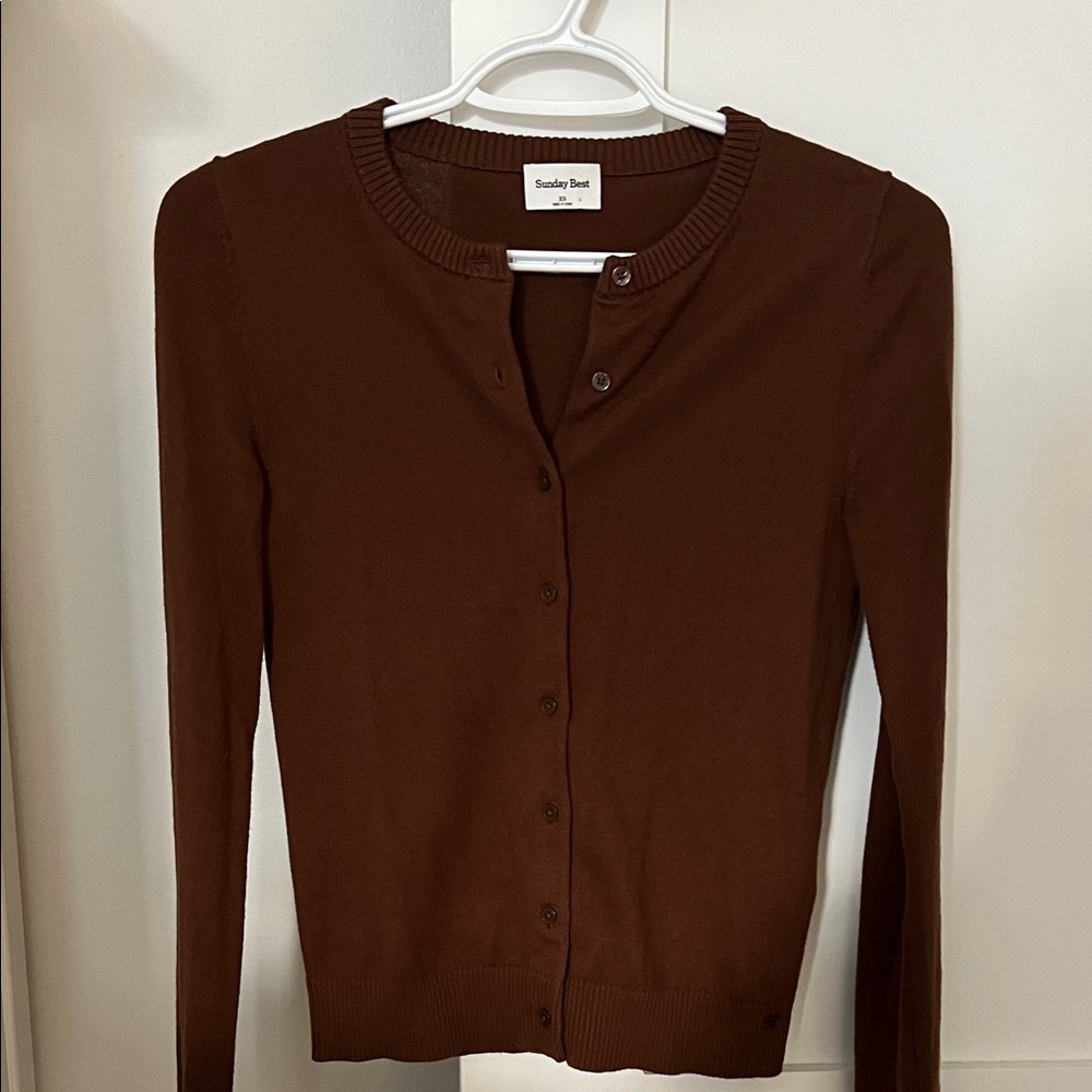 Cashmere & cotton modest cardigan